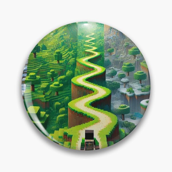 Item preview, Pixel Adventure Biome Journey – Vibrant Gaming Landscape Art designed and sold by pixelpopplanet.