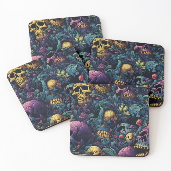 Item preview, Skulls and Zombies Pattern designed and sold by SoccaTamam.