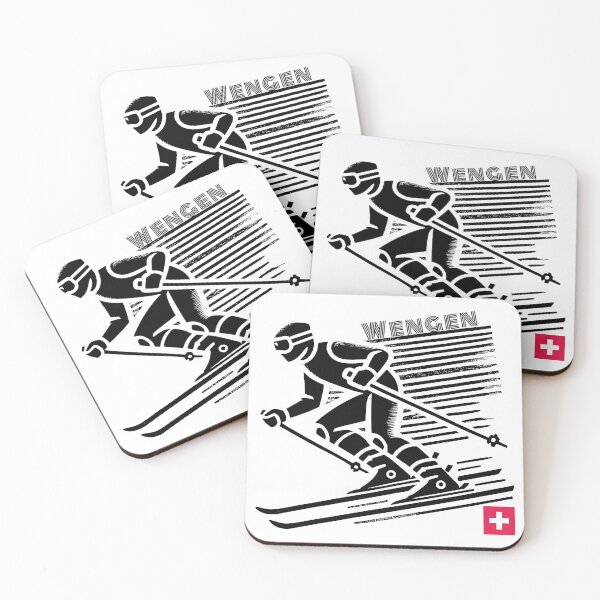 Item preview, Wengen Ski Racer - Retro Swiss Alps Winter Sports designed and sold by LoveFromWengen.