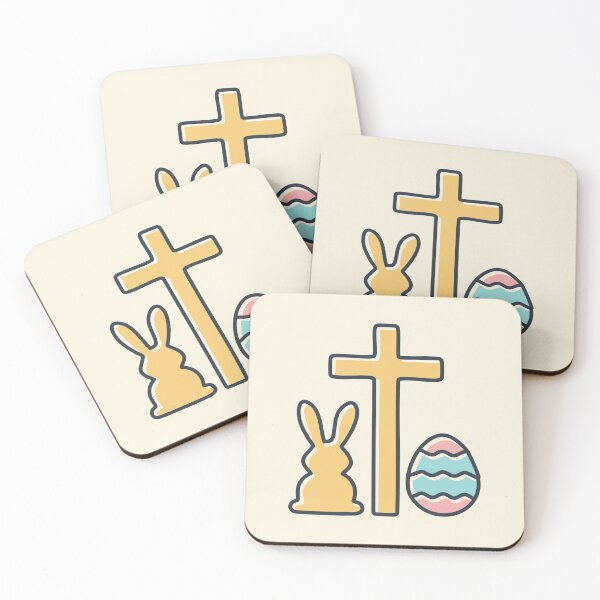 Item preview, Easter Aesthetic – Cute Bunny, Eggs, Christian Cross & Spring Designs designed and sold by CrossCrafted.