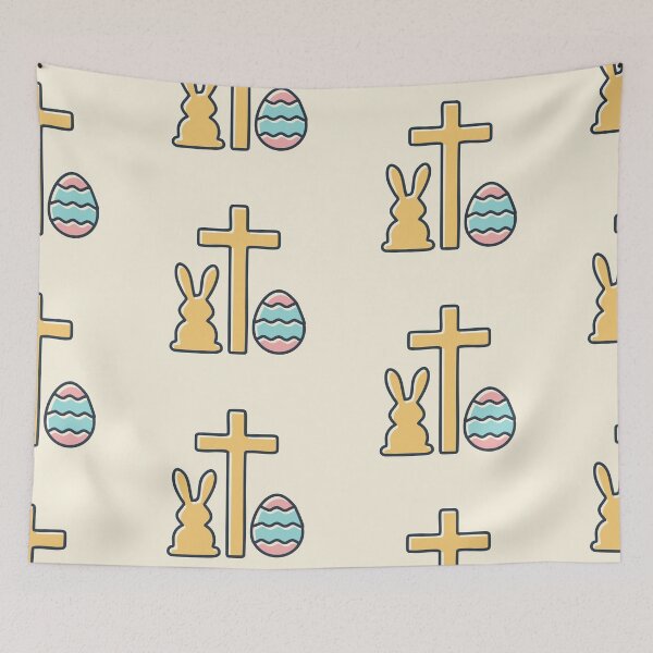 Item preview, Easter Aesthetic – Cute Bunny, Eggs, Christian Cross & Spring Designs designed and sold by CrossCrafted.