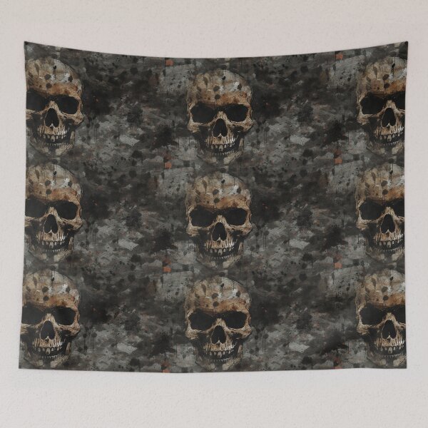 Item preview, Drawing Skull Pattern Dark Art Goth Culture designed and sold by SoccaTamam.
