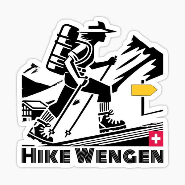 Item preview, Wengen Retro Hiker designed and sold by LoveFromWengen.