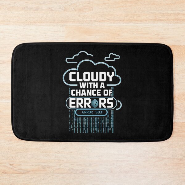 Item preview, Cloudy with a Chance of Errors - Funny Tech Weather Design designed and sold by pixelpopplanet.