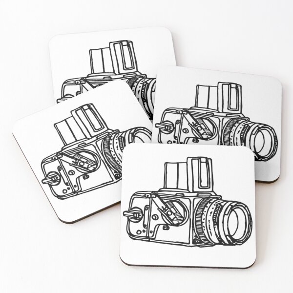 Item preview, Hassy Vintage Medium Format Film Camera Sketch designed and sold by Film Camera Nerds.