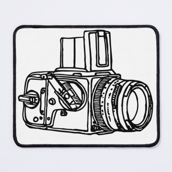 Item preview, Hassy Vintage Medium Format Film Camera Sketch designed and sold by Film Camera Nerds.