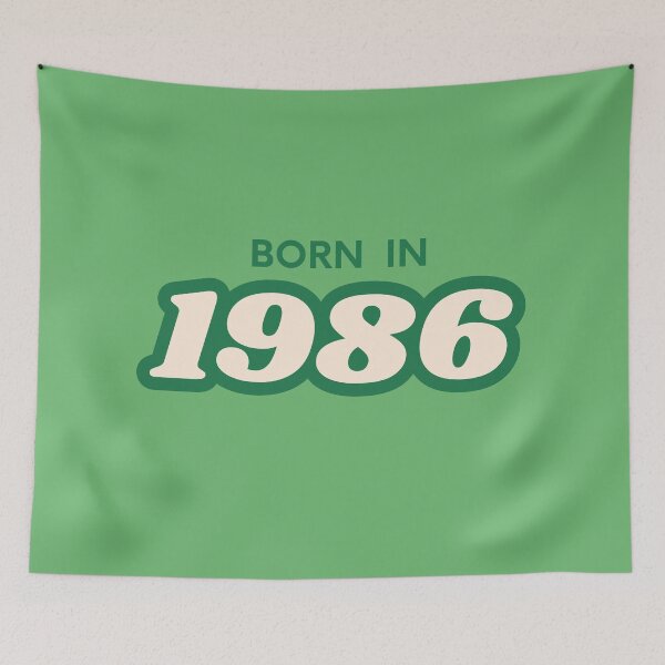 Item preview, Born In 1986 designed and sold by ArtCraftLab.