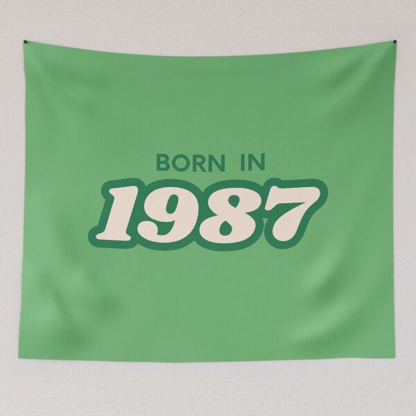 Item preview, Born In 1987 designed and sold by ArtCraftLab.