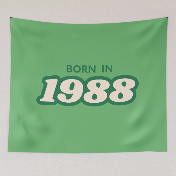 Item preview, Born In 1988 designed and sold by ArtCraftLab.