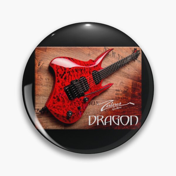 Item preview, Zerberus Guitars Dragon: The Ruby-Red Dragon designed and sold by ArtCreator2023.