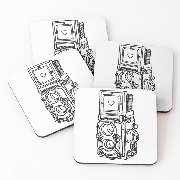 Item preview, Vintage Film Camera TLR Sketch designed and sold by Film Camera Nerds.
