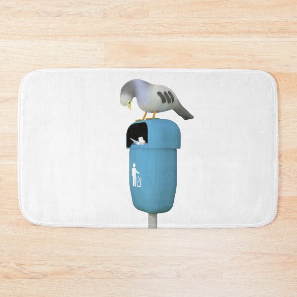 Item preview, Little pigeon looks into the trash can designed and sold by FaniaKatz.