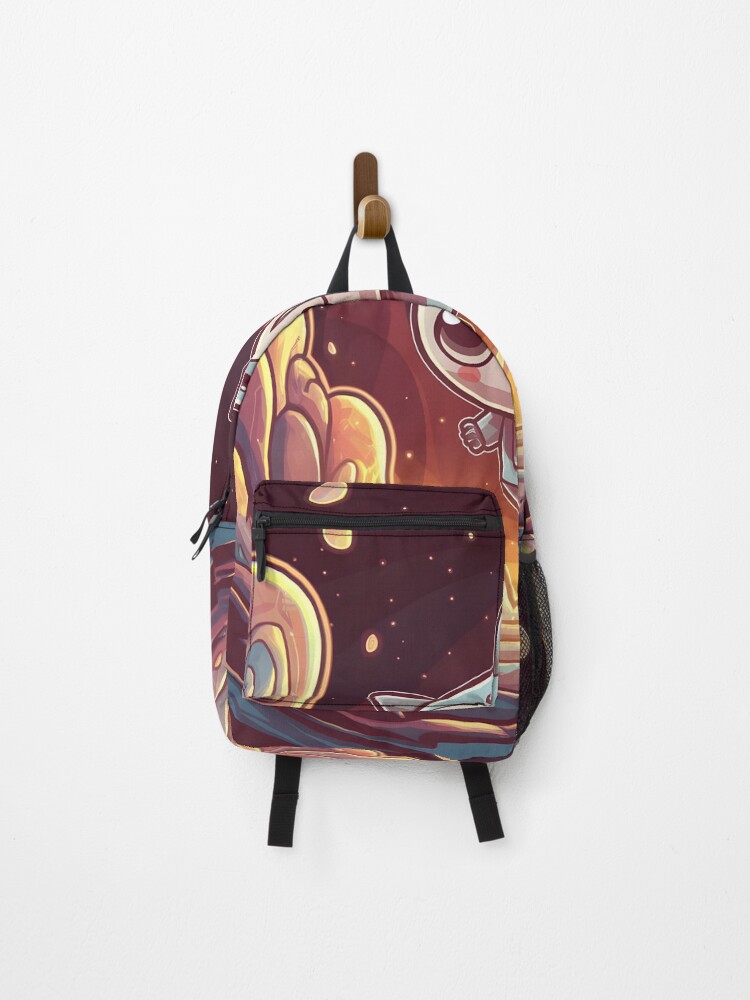Thumbnail 1 of 3, Backpack, Adventure time designed and sold by Bouncingbumble.