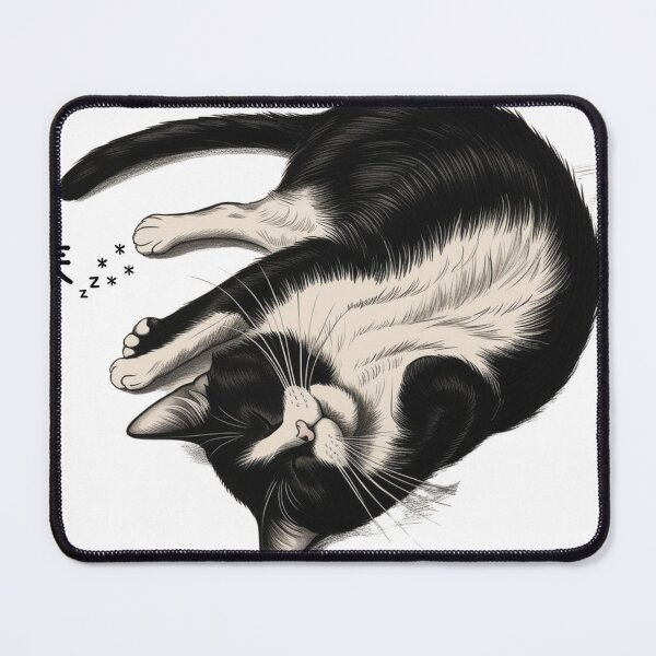 Aperçu de l'œuvre Chat endormi créée et vendue par RACHAYASHOP.