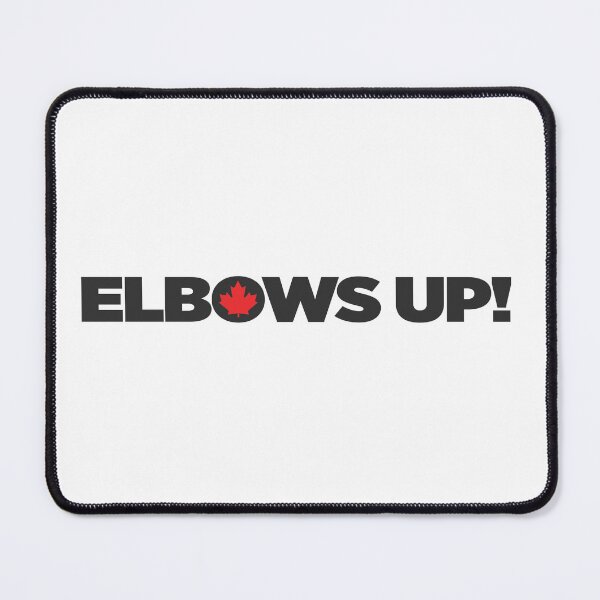 Item preview, Elbows UP White Bold - Bumper Sticker designed and sold by ElsBellsDesign.