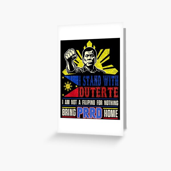 Item preview,  I Stand With Duterte I'm Not Filipino For Nothing Free PRRD designed and sold by Spaceslafr.