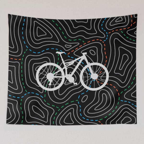 Artikelvorschau, Topographie Mountainbike entworfen und verkauft von 718Raindeer.