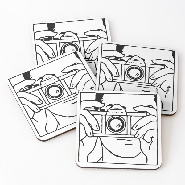 Item preview, Photographer Line Drawing  designed and sold by Film Camera Nerds.