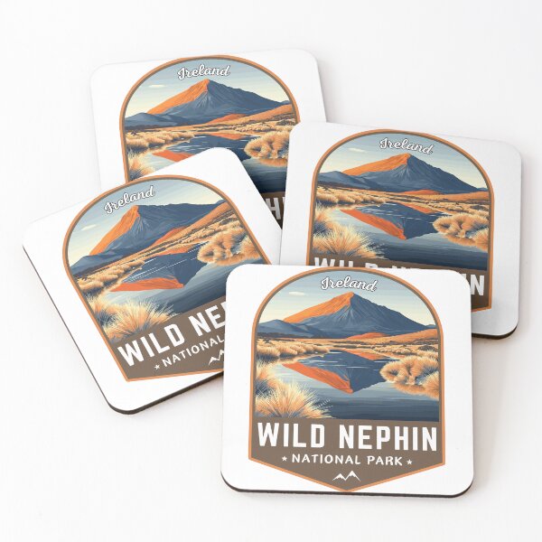 Item preview, Wild Nephin National Park in Ireland Retro Travel Art Emblem designed and sold by MaateoDesign.