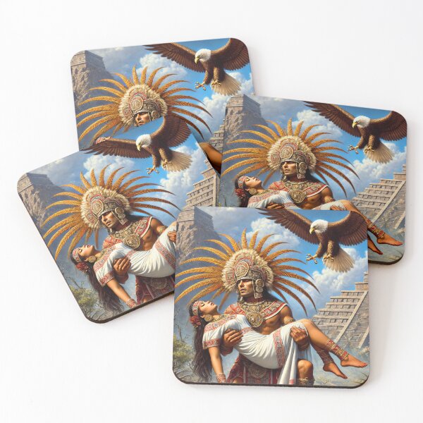 Item preview, The Legendary Love of an Aztec Warrior and Princess designed and sold by FantasyVillaArt.