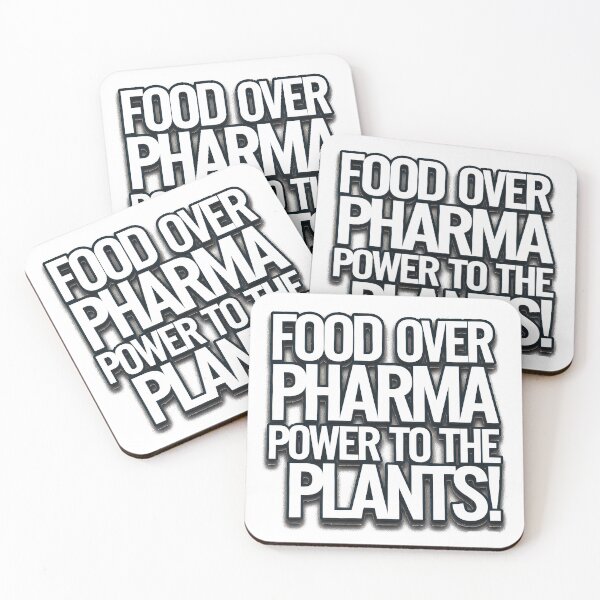 Item preview, Food Not Pharma Food Over Pharma Power Plants designed and sold by Amanda's Factory.