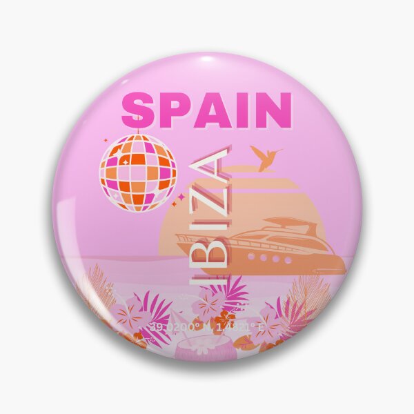 Item preview, Ibiza, Spain, Travel Art, Preppy Art, Pink, Preppy Room designed and sold by Magic Love Art Print.