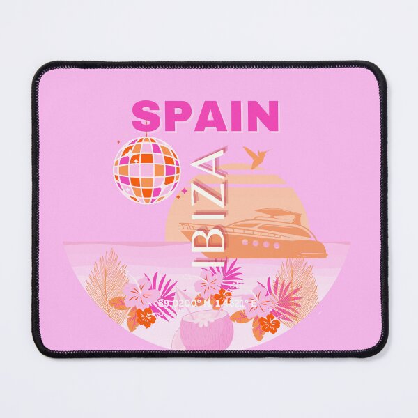 Item preview, Ibiza, Spain, Travel Art, Preppy Art, Pink, Preppy Room designed and sold by Magic Love Art Print.