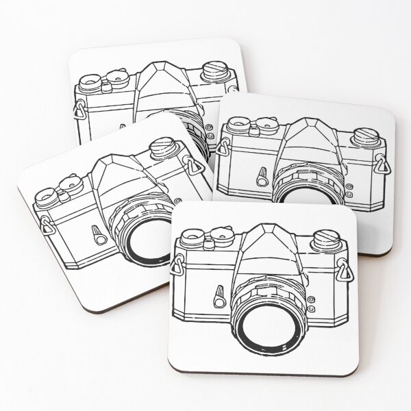 Item preview, Camera Line Drawing #4 designed and sold by Film Camera Nerds.