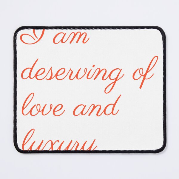 Item preview, I am deserving of love and luxury Notepad  designed and sold by LivVisuals.