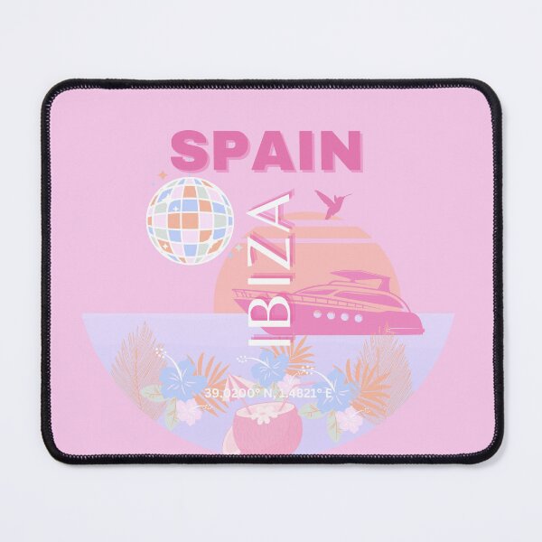 Item preview, Ibiza, Spain, Travel Art, Preppy Art, Pink designed and sold by Magic Love Art Print.