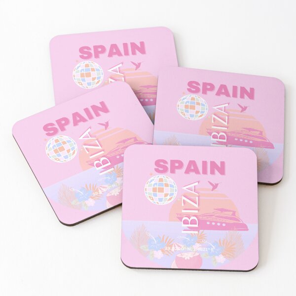 Item preview, Ibiza, Spain, Travel Art, Preppy Art, Pink designed and sold by Magic Love Art Print.