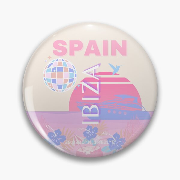 Item preview, Ibiza, Spain, Travel Art, Preppy Art, Pink designed and sold by Magic Love Art Print.