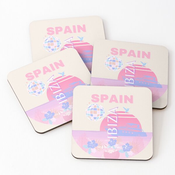 Item preview, Ibiza, Spain, Travel Art, Preppy Art, Pink designed and sold by Magic Love Art Print.