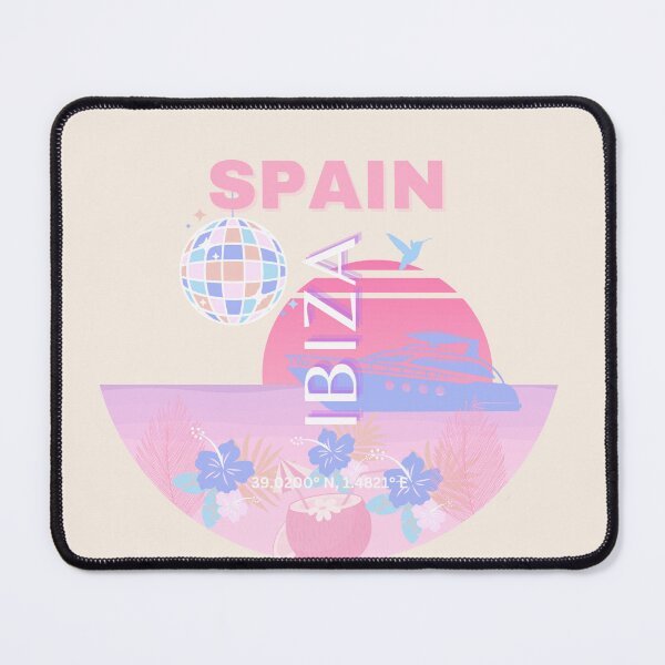 Item preview, Ibiza, Spain, Travel Art, Preppy Art, Pink designed and sold by Magic Love Art Print.
