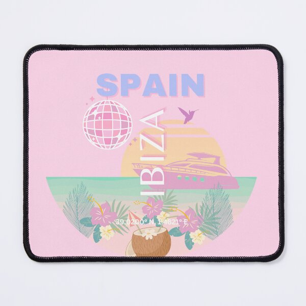 Item preview, Ibiza, Spain, Travel Art, Preppy Art, Pink designed and sold by Magic Love Art Print.