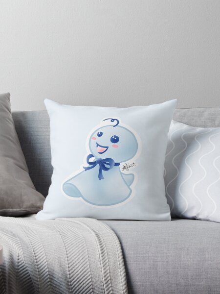 Vista previa del artículo con la obra «Teru teru bozu azul feliz», diseñado y vendido por MiItchu.