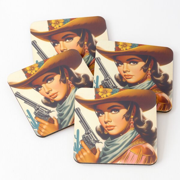 Item preview, Retro Western Girl designed and sold by PulpVintage.