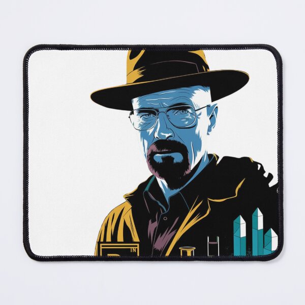 Item preview, Breaking Bad – Heisenberg Art with Blue Crystals and Chemistry Elements designed and sold by cerasellashop.