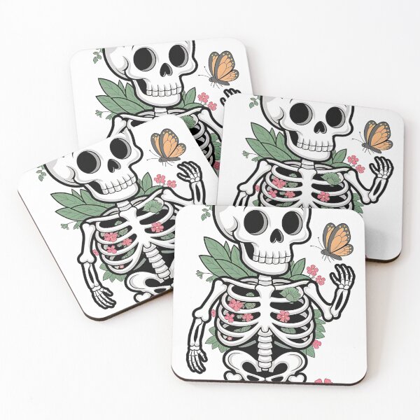 Item preview, Floral Skull Embrace designed and sold by SpeakingPrint2.