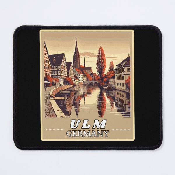 Item preview, Old Town in Ulm in Retro Style designed and sold by MaateoDesign.