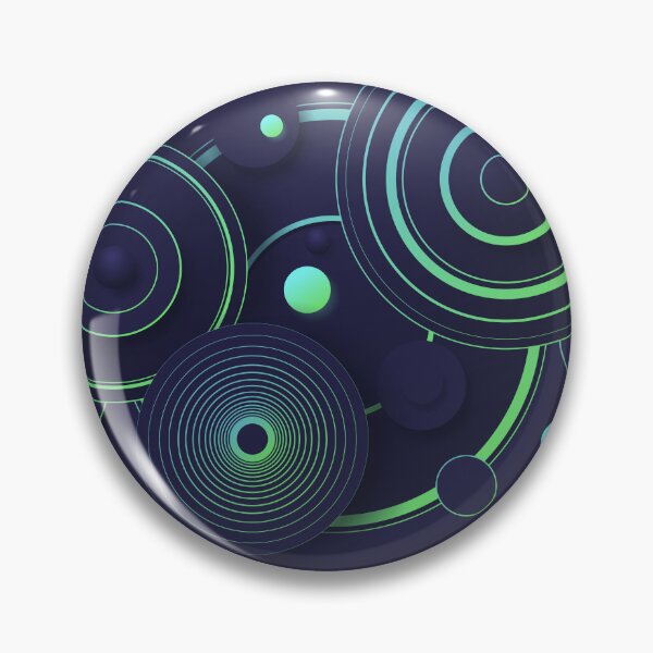 Item preview, Green neon rings, mugs and circles scattered on a dark background designed and sold by Andrey Prokopenko.