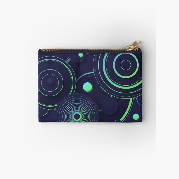 Item preview, Green neon rings, mugs and circles scattered on a dark background designed and sold by Andrey Prokopenko.