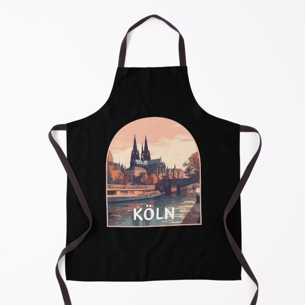 Item preview, Retro Köln in North Rhine-Westphalia Germany Art Travel Landscape designed and sold by MaateoDesign.