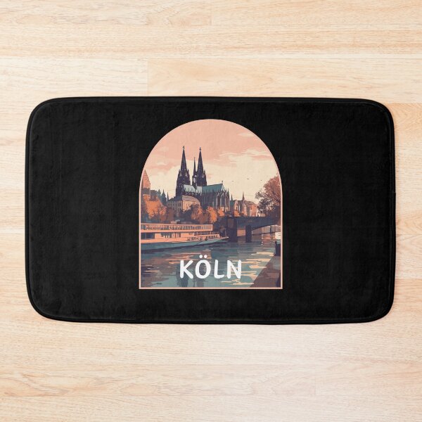Item preview, Retro Köln in North Rhine-Westphalia Germany Art Travel Landscape designed and sold by MaateoDesign.