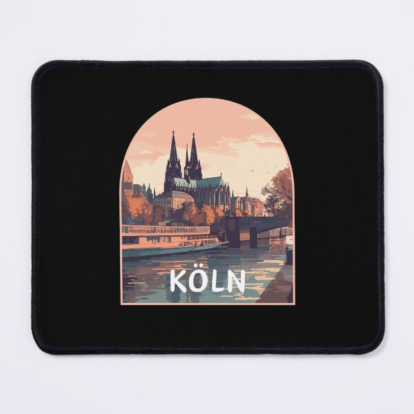 Item preview, Retro Köln in North Rhine-Westphalia Germany Art Travel Landscape designed and sold by MaateoDesign.