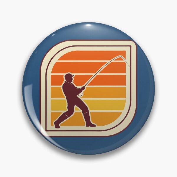 Item preview, 70s Retro Fishing Silhouette | Vintage Fisherman Design designed and sold by digitalscrabble.