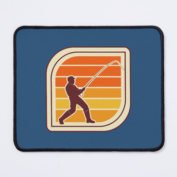 Item preview, 70s Retro Fishing Silhouette | Vintage Fisherman Design designed and sold by digitalscrabble.