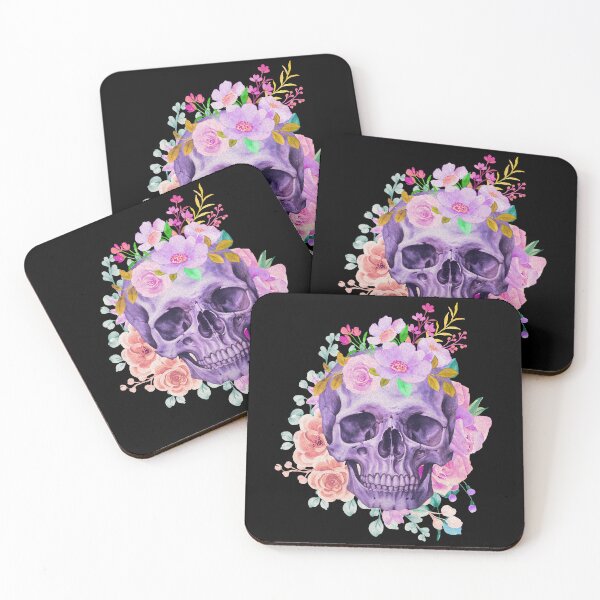 Item preview, Pretty Flowered Skull! designed and sold by BrHrocknroll.