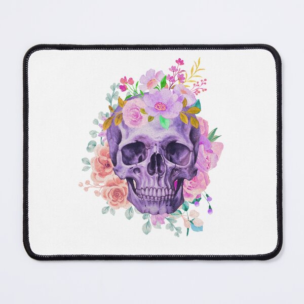 Item preview, Pretty Flowered Skull! designed and sold by BrHrocknroll.
