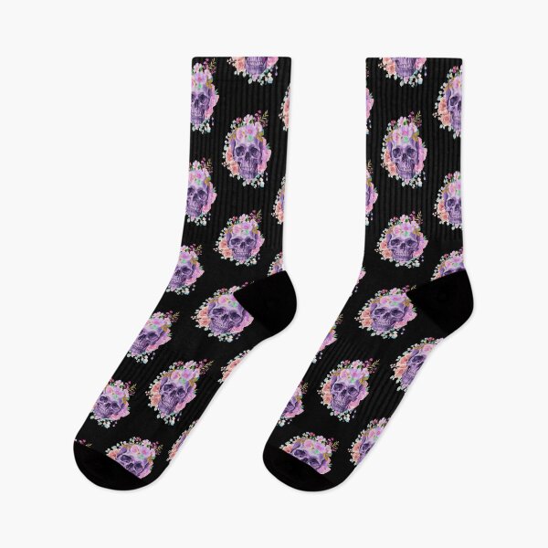 Item preview, Pretty Flowered Skull! designed and sold by BrHrocknroll.
